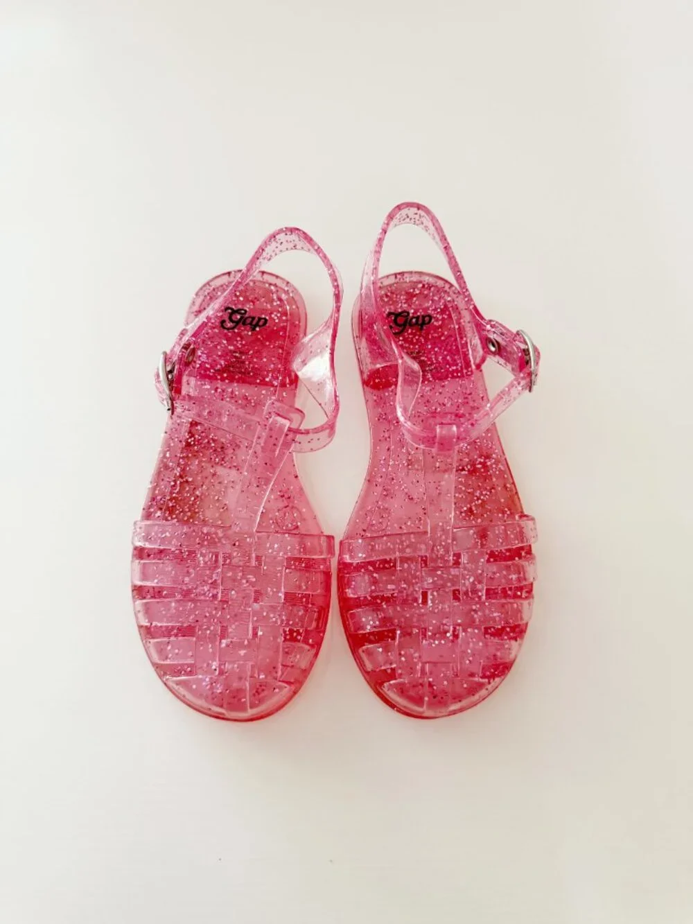 Gap Kids Pink Glitter Jelly Sandals • Girls Size 11